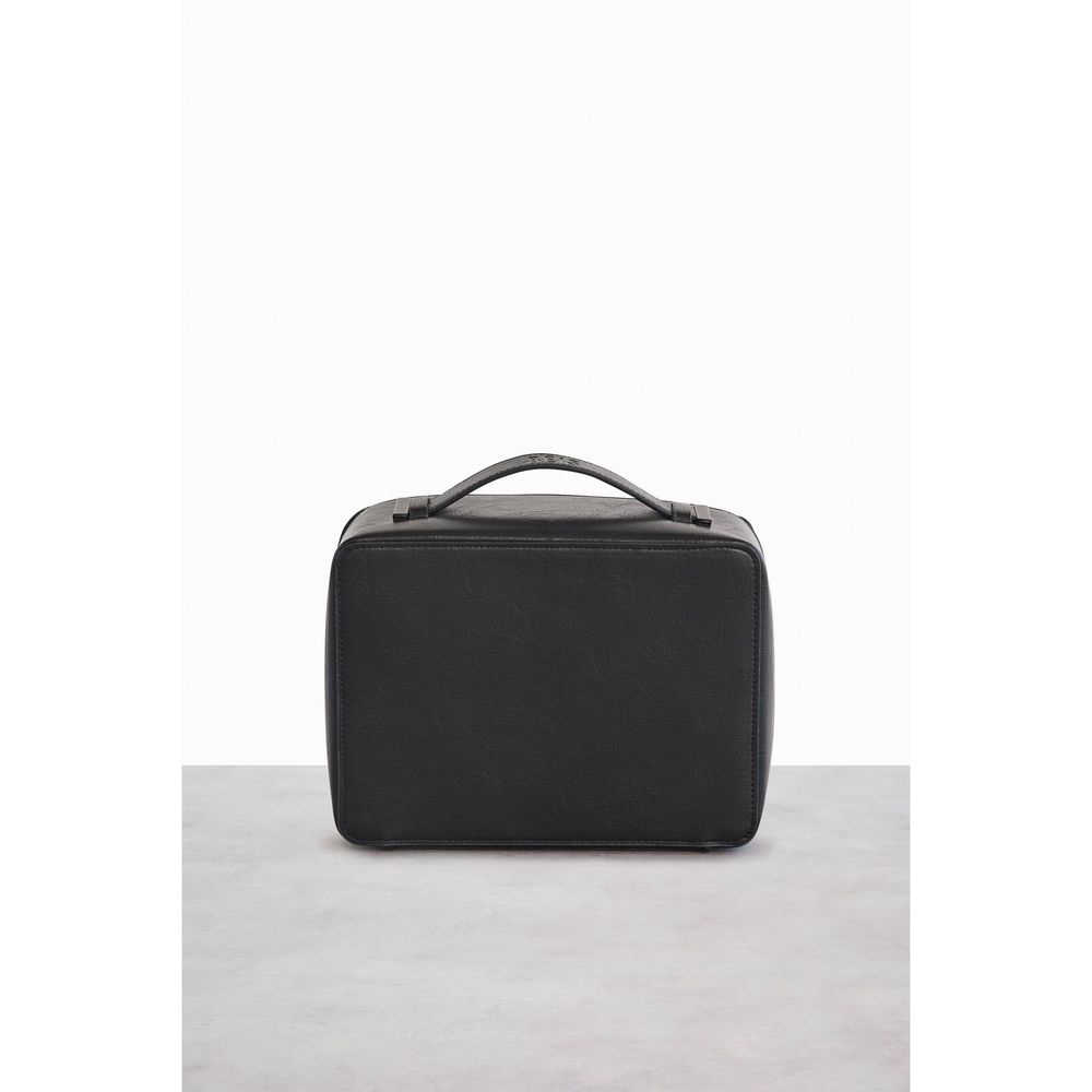 NWT Beis Faux Leather Vegan Cosmetic Case in Black - Picture 3 of 9